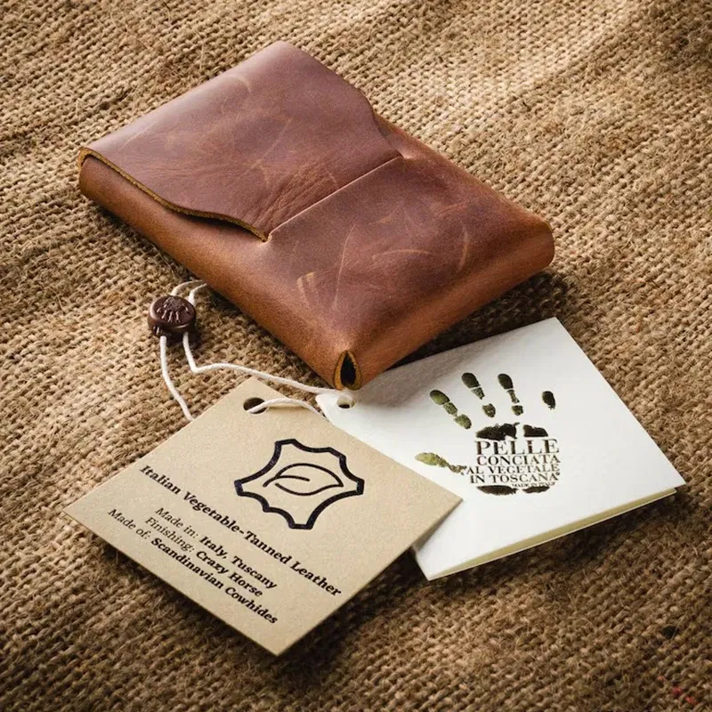 Color: Beige - Leather Card Holder Minimalist Wallet Engraved Personalized Wallet Business CardHolder Mens Wallet Gift for Him