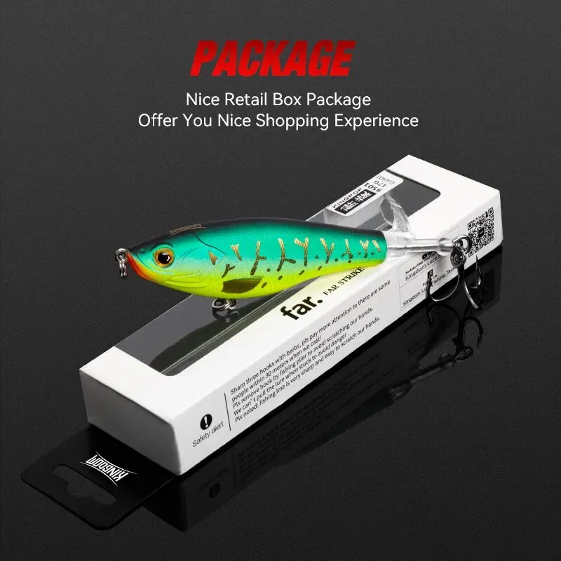 Size: 150mm, Color: Yellow - Kingdom Topwater Propeller Pencil Bait Popper Whopper Plopper 90mm 11g 110mm 17g Artificial Wobblers For Bass Pike Hard Lures