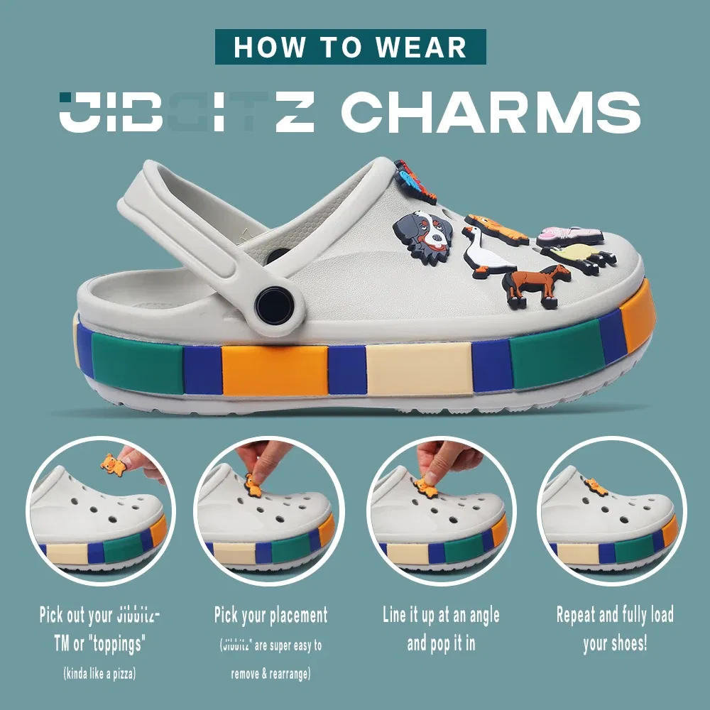 Color: Pink, Ships From: CHINA - 1pcs New Zealand style Love flag Shoes Decorated pvc shoes charm selling designer custom crocodile charm