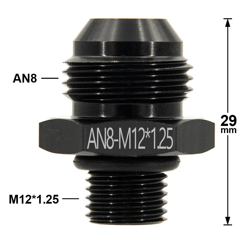 Color: MULTI - Universal Aluminum Alloy AN6 8 10 12 To AN To M16x1.5 M18x1.5 Metric Fuel Hose Adapter Pipe Thread Fitting CAR OIL COOLER SYSTEM