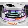 Color: WHITE, Ships From: CHINA - Portable Bluetooth Speaker G200 RGB Lighting Magnetic Speaker BT5.3 Mini Sound Box 7 Hours Playback Phone Holder