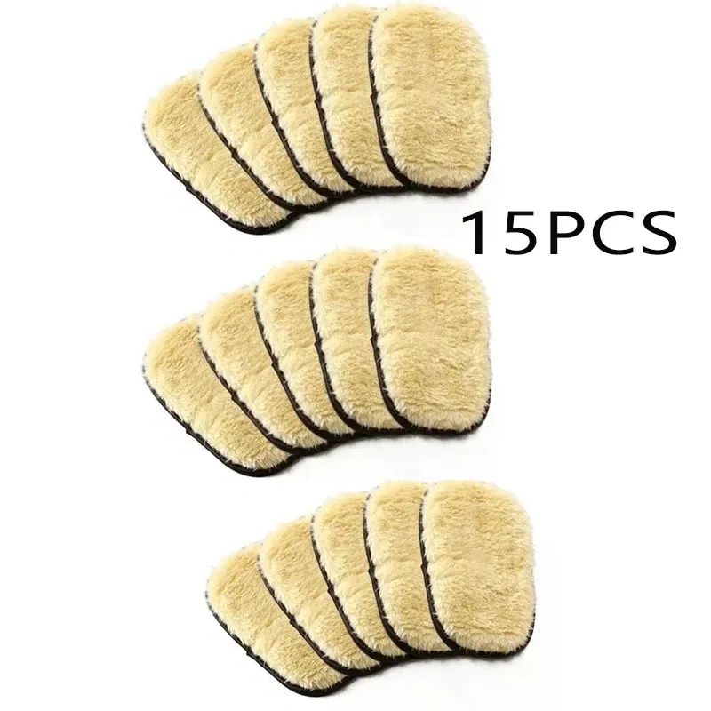 Color: WHITE - Car Washing Imitation Wool Gloves Thickened Plush Car Wiping Gloves Waxing Polishing Car Cleaning Products cleaning cloth
