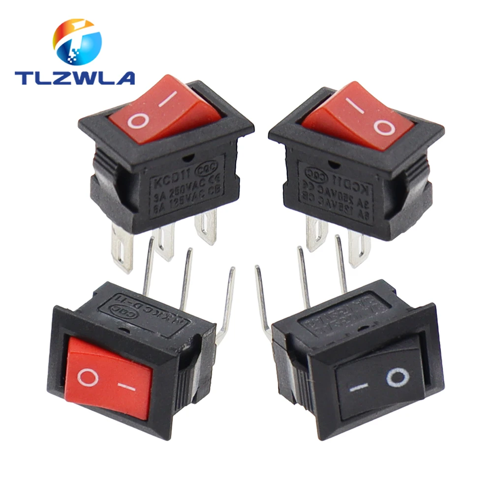 Color: Lavender, Size: 4XL - 5/10PCS KCD11 Rocker Switch 10*15mm Mini Push Button Switch ON-OFF / ON-OFF-ON 2 Pins / 3 Pins 3A 250VAC / 6A 125VAC 10x15mm