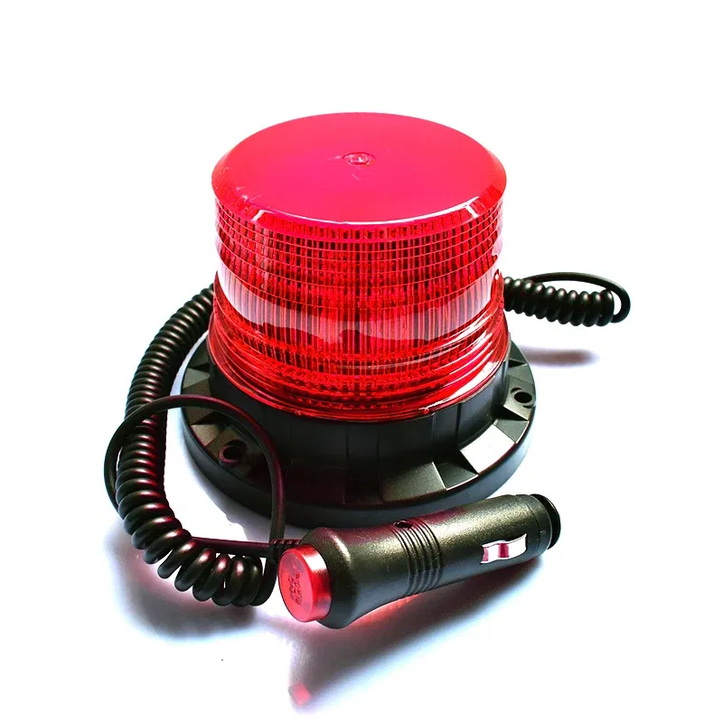 Emitting Color: Red - LED Strobe Police Light 12v/24v Amber Warning Lights,Emergency Flash Beacon Light Magnetic for Forklift Trucks Vehicle 9-80V