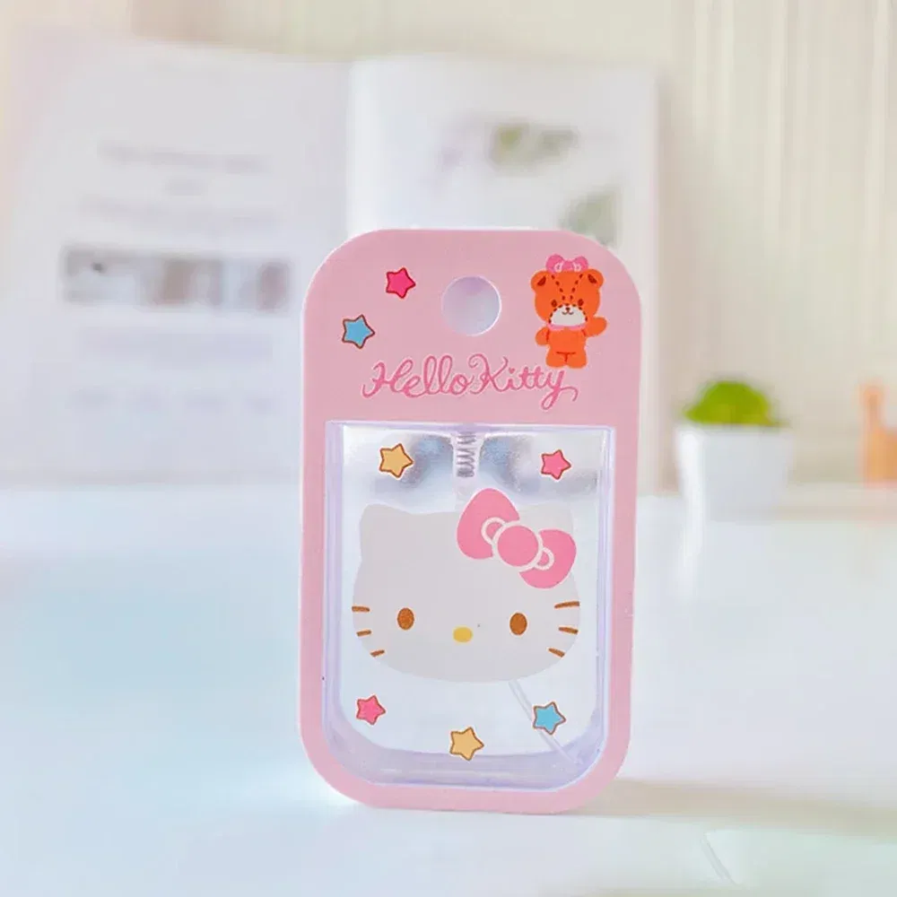 Color: Green - Hello Kitty Bottle Travel Perfume Refillable Sanrio Melody Alcohol Kawaii Kuromi Cinnamoroll Gifts Boys Kids Girls Childrens