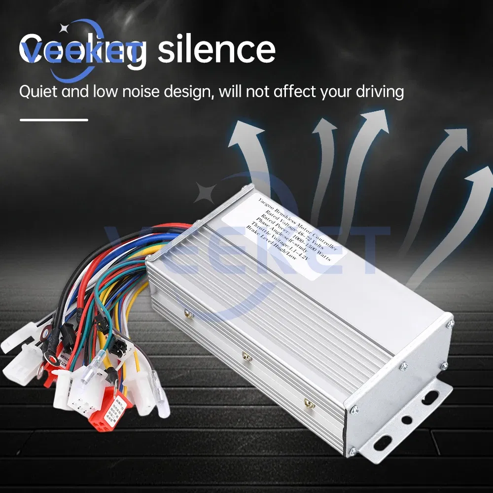 48V/72V 1000W~1500W Multifunction Electric Vehicle Controller Motor Speed Control Brushless Motor Governor with Protection