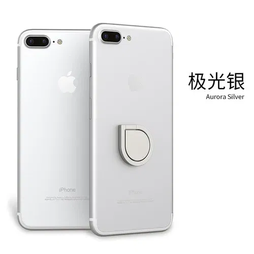 Color: Silver - Full Metal Mobile Phone Holder Ring Buckle Water Drop Ring Holder Lazy Desktop Stand Giveaway Gift Mobile Phone Buckle
