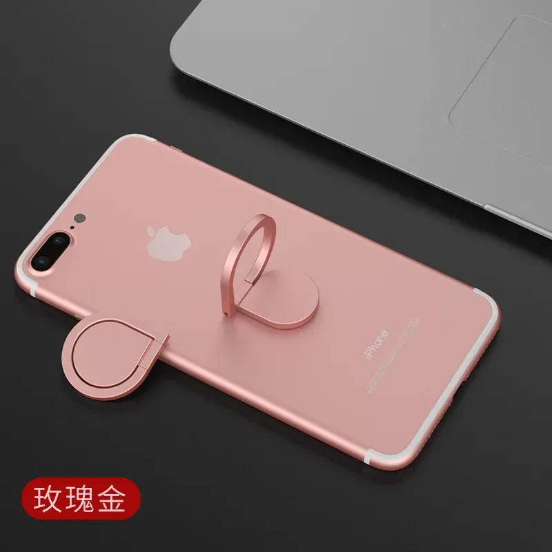 Color: Silver - Full Metal Mobile Phone Holder Ring Buckle Water Drop Ring Holder Lazy Desktop Stand Giveaway Gift Mobile Phone Buckle