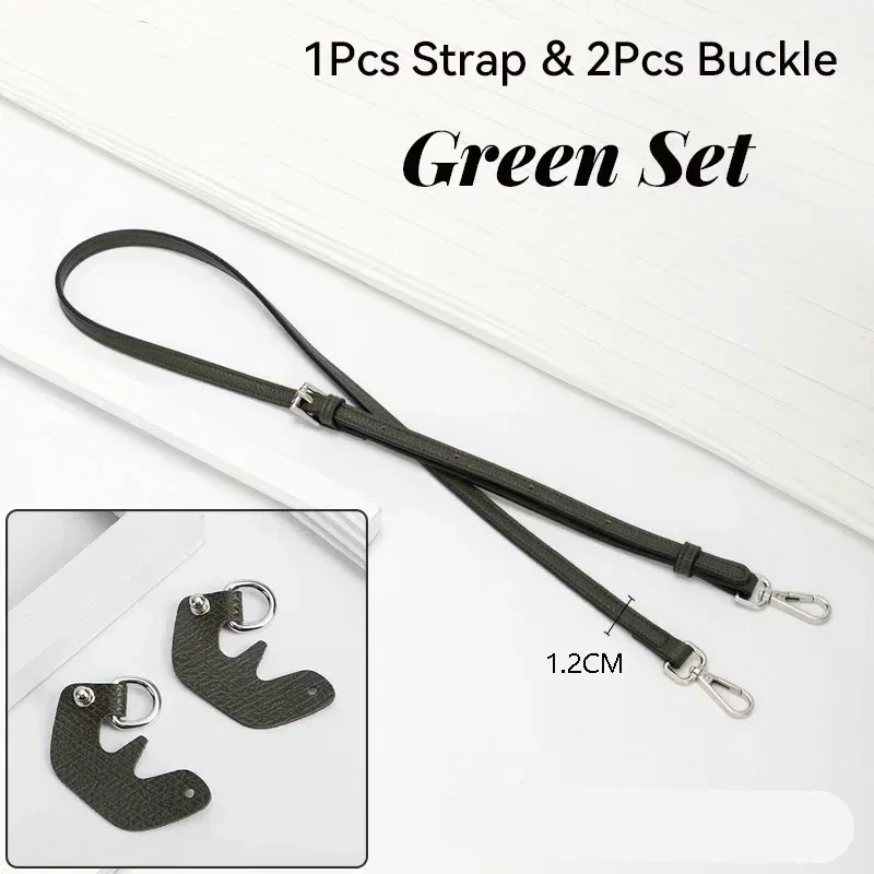 Color: Light Gold - 1 Set Bag Strap For Longchamp Mini Punch-free Genuine Leather Shoulder Strap Set Transformation Crossbody Strap Bag Accessories
