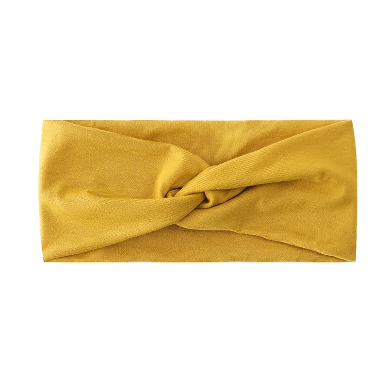Color: Ginger, Ships From: CHINA - Pilates Elastic Hair Bands Yoga Headband Running Cycling Sweatband Turban Makeup Hair Hoop Makeup Headwrap Women