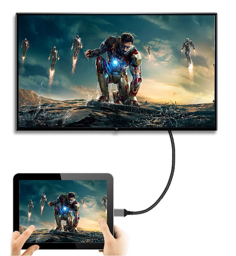 Length: 5m - Nylon MINI HDMI To HDMI Cable HDMI2.0 MINIHDMI Male A Male 4K 60HZ HD 1080P Adapter Converter 1M 2M 3M 5M 10M Wire TV Camera