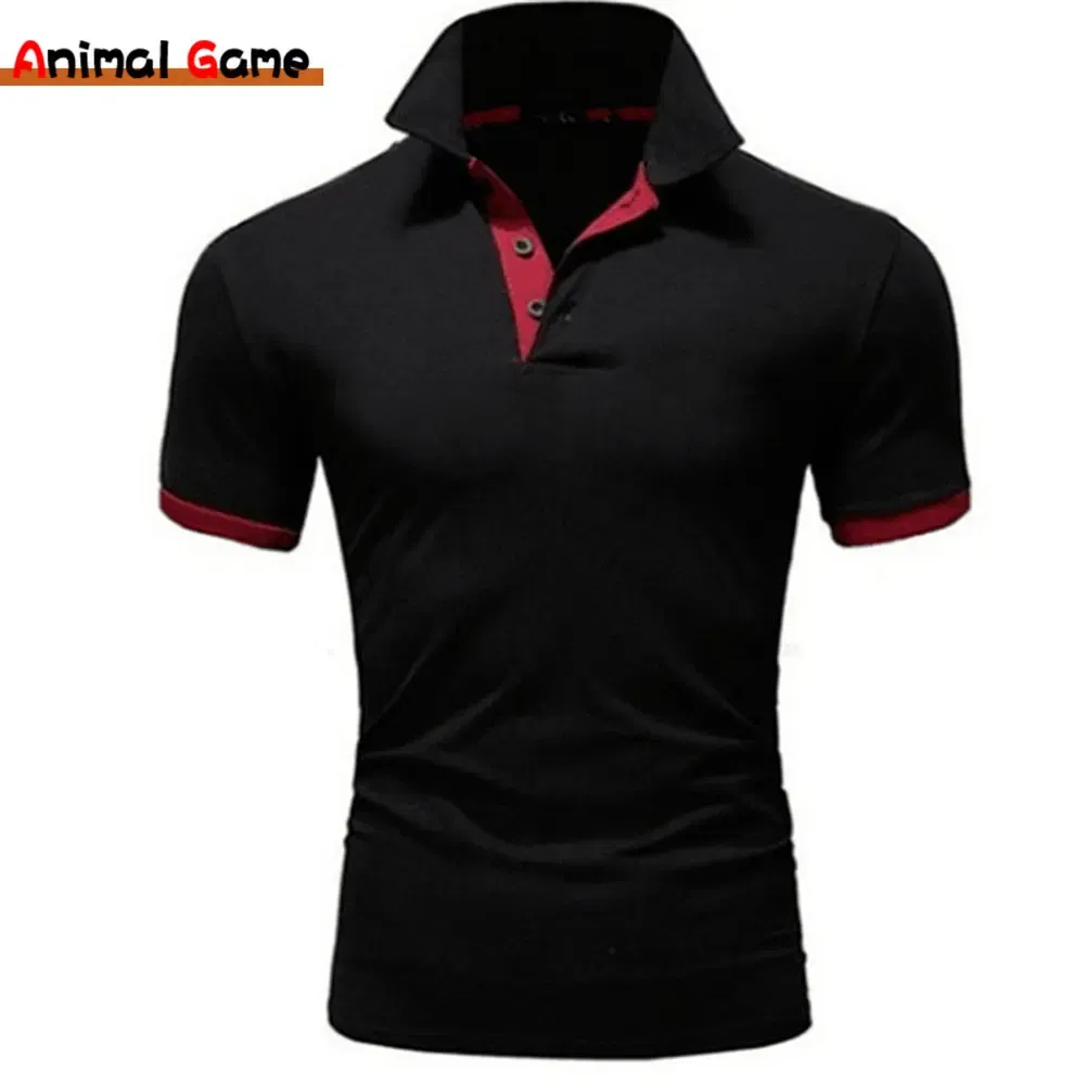Color: Dark Grey, Size: M - Men's Short Sleeve Polo Shirts Casual Slim Fit Basic Designed Shirts Quick-drying Anti-wrinkle Tops