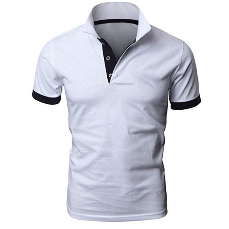 Color: Dark Grey, Size: M - Men's Short Sleeve Polo Shirts Casual Slim Fit Basic Designed Shirts Quick-drying Anti-wrinkle Tops