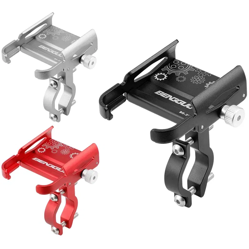 Color: green - Untoom Motorcycle Scooter Phone Mount Stand Bicycle Holder Aluminum Alloy Adjustable Bike Phone Bracket Cycling Accessories