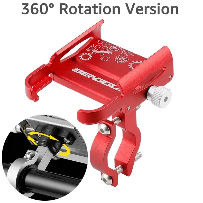 Color: green - Untoom Motorcycle Scooter Phone Mount Stand Bicycle Holder Aluminum Alloy Adjustable Bike Phone Bracket Cycling Accessories