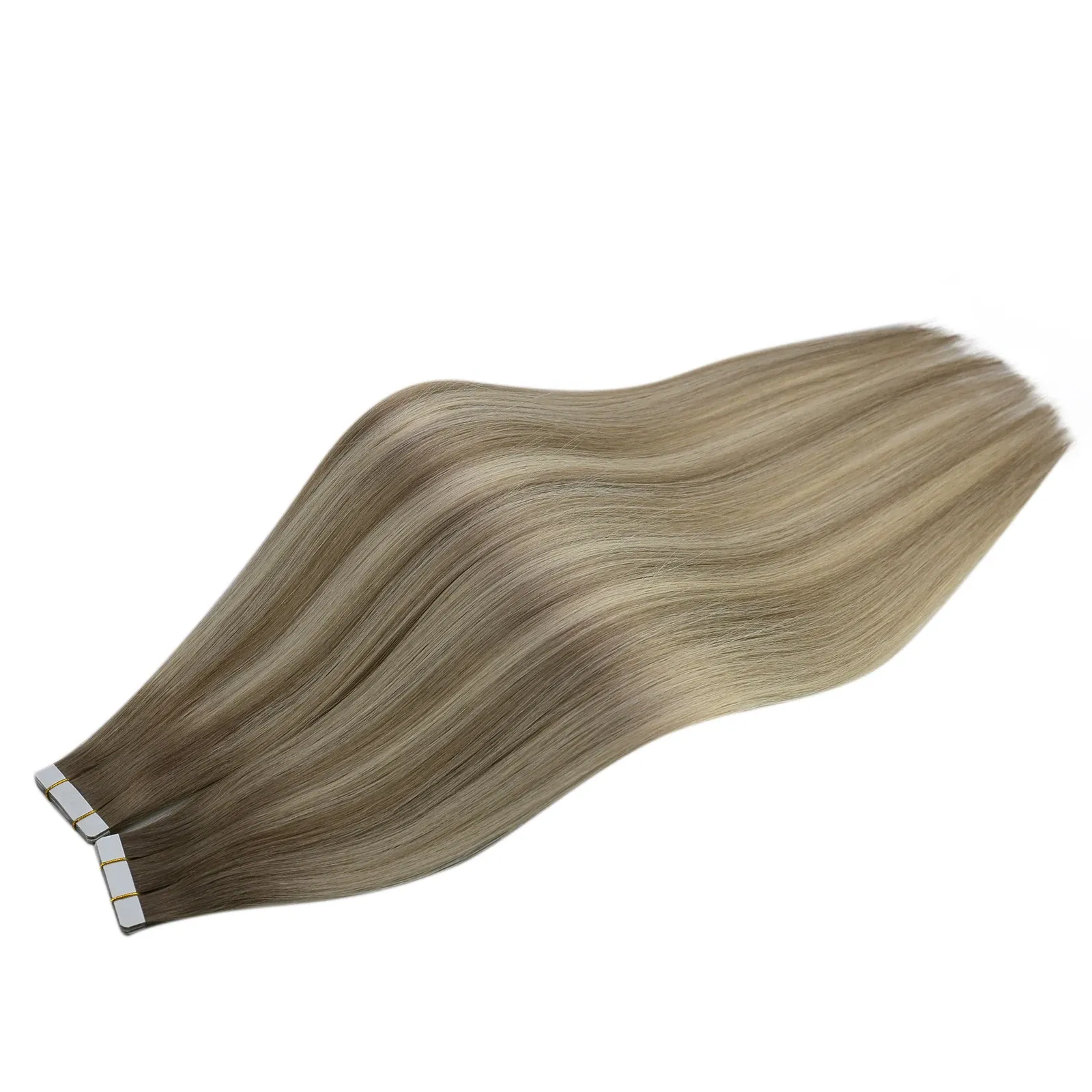 Color: M4/6, Items per Package: 10 pcs, Length: 20 INCHES, Life Span: 12 months - [Last 12 Months] Ugeat Tape in Hair Extensions Virgin Human Hair 10A Grade Tape in Extensions  Human Hair