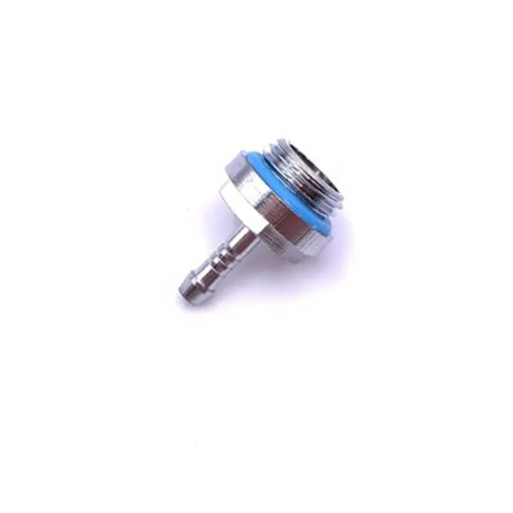 Color: grey - 6pcs PC Water Cooling Barb Fitting Two-Touch Fitting G1/4 Thread Barb Connector for Computer Cooling System 4/6/7.2/9/11/14mm