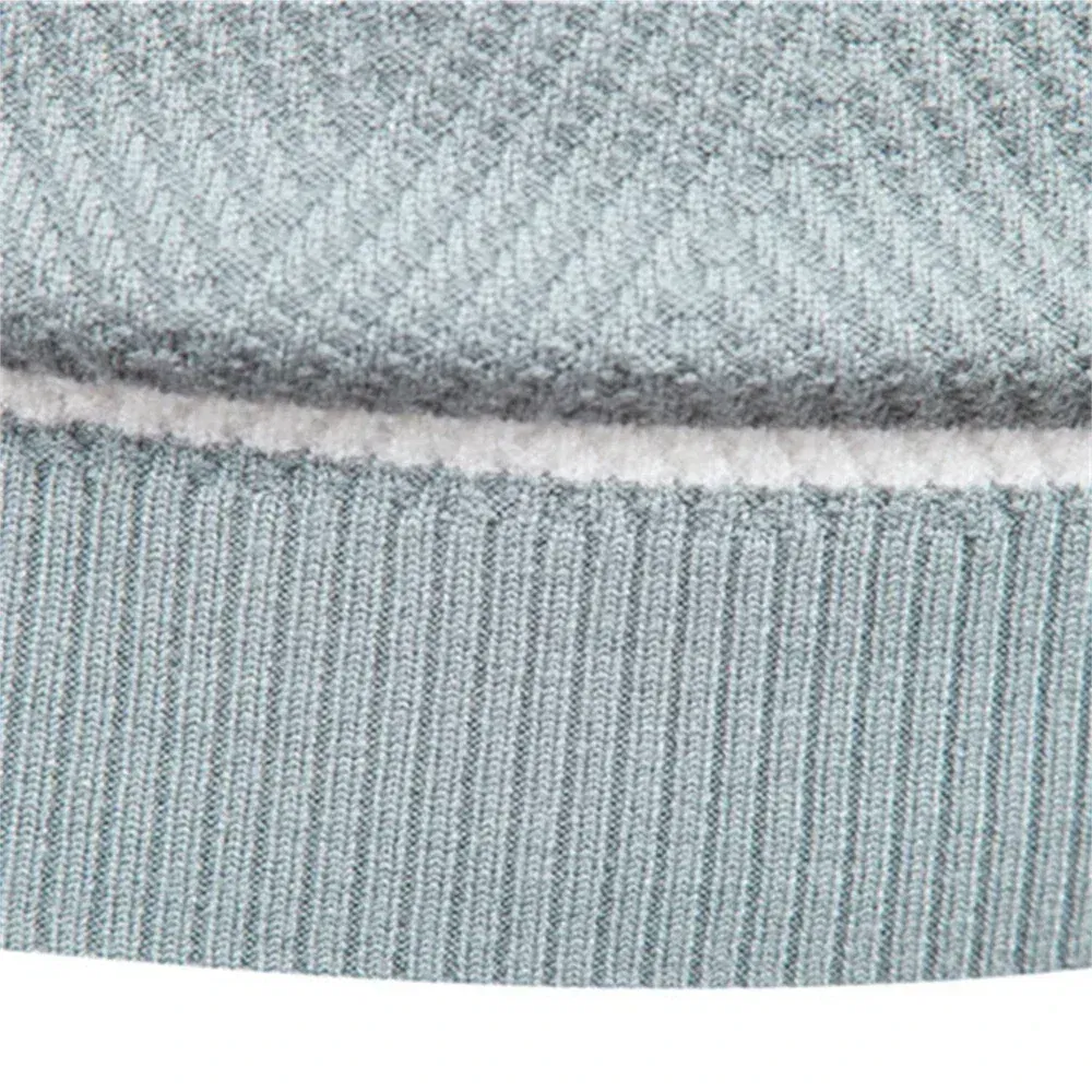 Color: Beige, Size: XXL - Embroidered LONSDALE Mens Boys Winter Stripe Sweater Thick Warm Pullovers Men's O-neck Basic Casual Slim Comfortable Sweaters