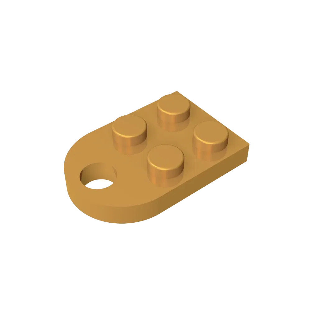 Color: Orange - Gobricks 1pcs Moc Bricks Plate Special Parts 3x2 with Hole Compatible with 3176 Assemble Building Block Kids Toys DIY Gift Adult