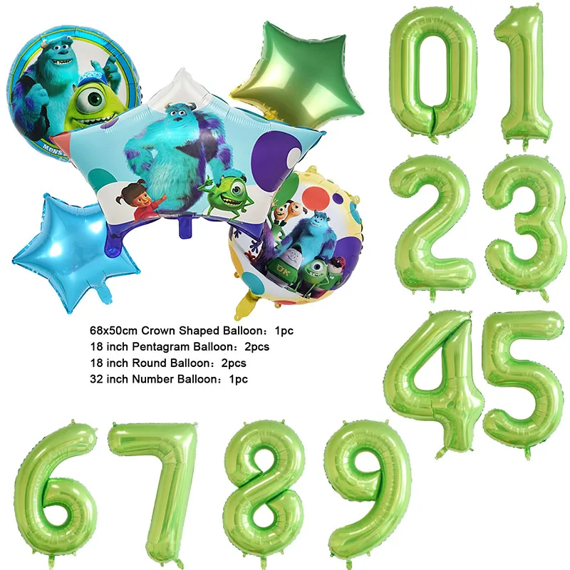 Color: Light Grey, Capacity: 450 ml - Monsters University Monsters, Inc. Theme Birthday Party Decoration Metallic Gem Shaped Balloon Crown Shaped Balloon Baby Shower