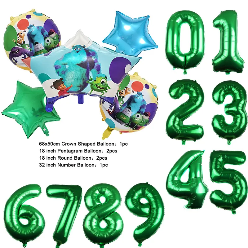 Color: Light Grey, Capacity: 450 ml - Monsters University Monsters, Inc. Theme Birthday Party Decoration Metallic Gem Shaped Balloon Crown Shaped Balloon Baby Shower