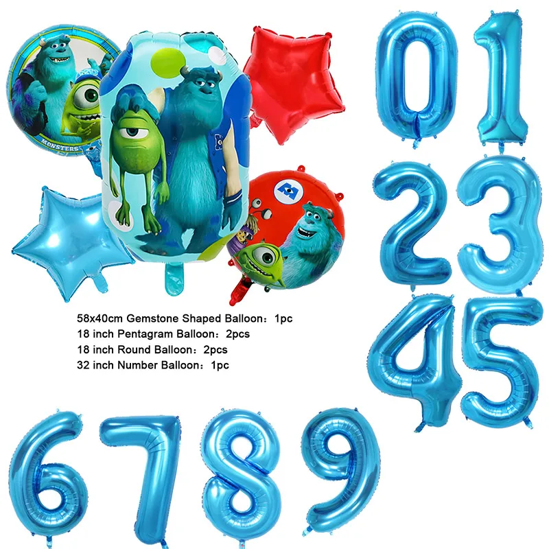 Color: Light Grey, Capacity: 450 ml - Monsters University Monsters, Inc. Theme Birthday Party Decoration Metallic Gem Shaped Balloon Crown Shaped Balloon Baby Shower