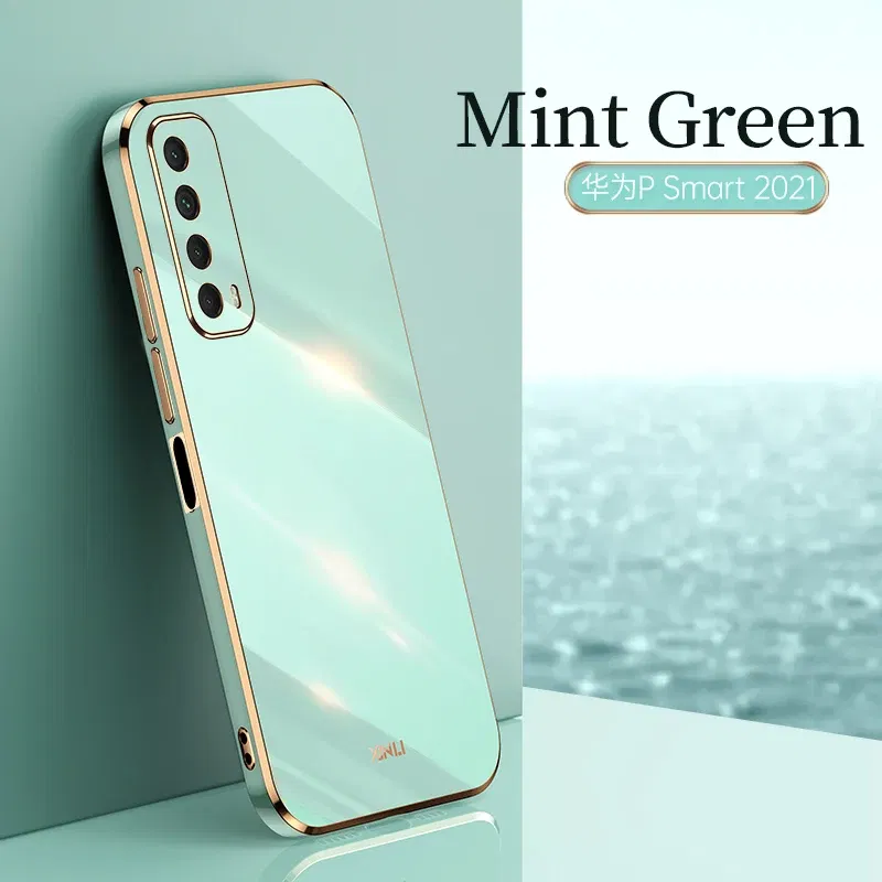 Color: green, Material: tpu - For Huawei P Smart 2021 Case High Quality Soft TPU Case For Huawei P Smart 2021 Anti-fall Anti-fingerprint Camera Protection
