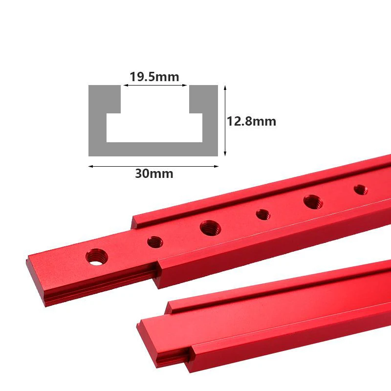 Color: Yellow, Number of Pieces: 19pcs, Ships From: CHINA - Table Saw Miter Bar Slider Gauge Rod T Slot Miter Track M6/M8T Screw Fixture Slot Aluminum Alloy for DIY Woodworking Router