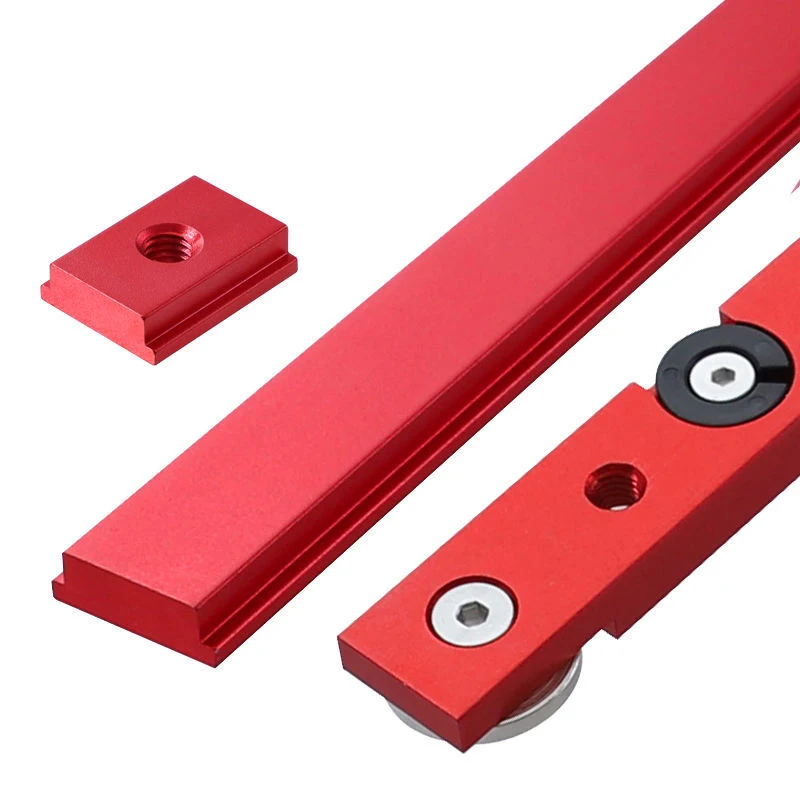 Color: Yellow, Number of Pieces: 19pcs, Ships From: CHINA - Table Saw Miter Bar Slider Gauge Rod T Slot Miter Track M6/M8T Screw Fixture Slot Aluminum Alloy for DIY Woodworking Router