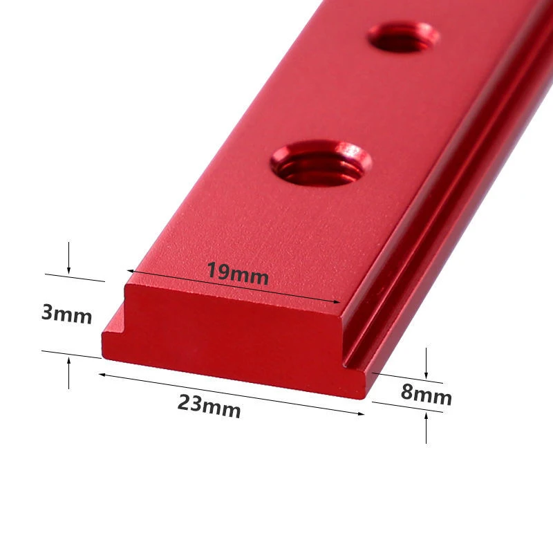 Color: Yellow, Number of Pieces: 19pcs, Ships From: CHINA - Table Saw Miter Bar Slider Gauge Rod T Slot Miter Track M6/M8T Screw Fixture Slot Aluminum Alloy for DIY Woodworking Router
