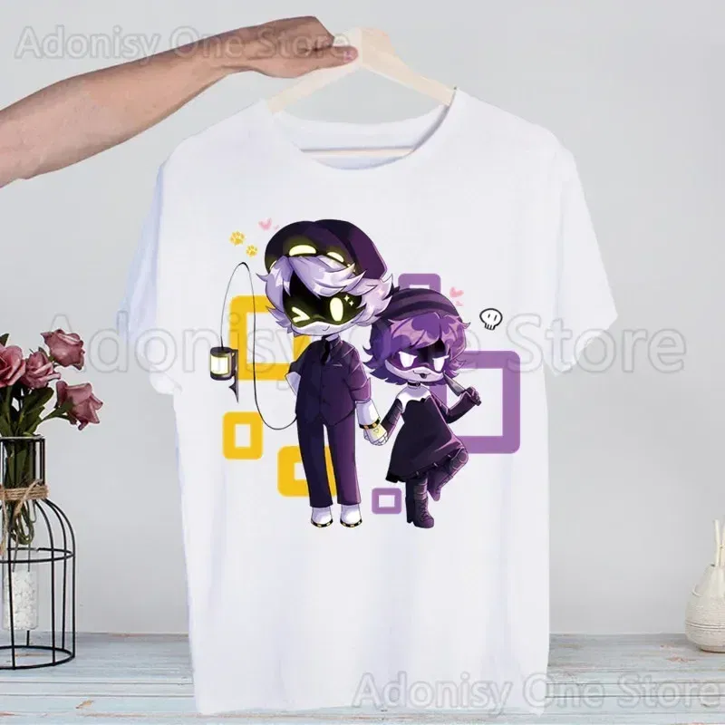 Color: Beige, Size: L - Murder Drones Fashion Man Tshirt Summer Fashion T-shirt Casual White Funny Cartoon Print T-shirt Hip Pop Tops tee