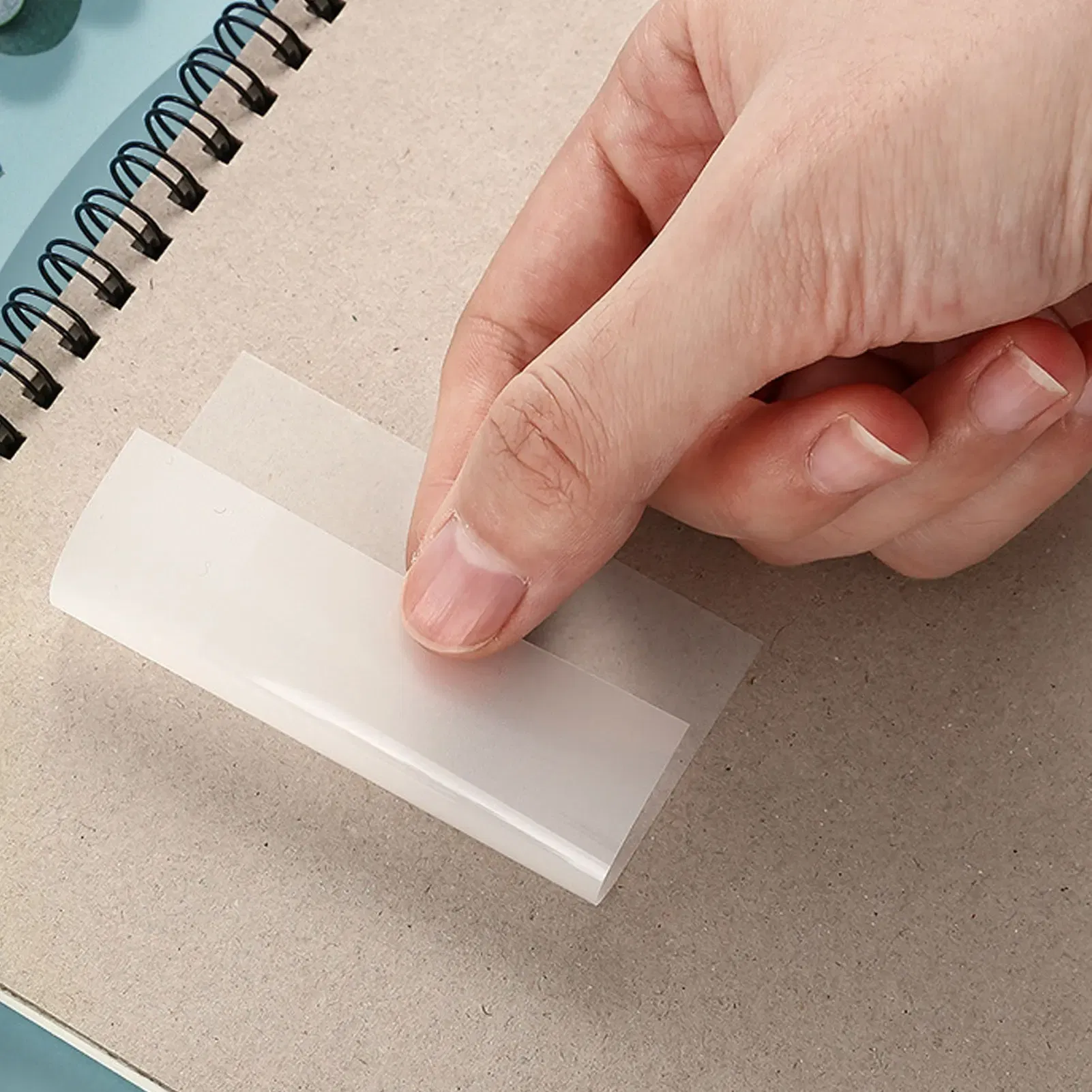 Color: Blue, Ships From: CN - Clear Sticky Notes 50 Sheets Waterproof Sticky Note Papers Self-Adhesive Transparent Memo Note Pads School Office Supplies