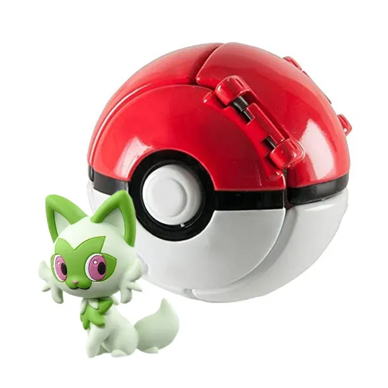 Color: DEEP BLUE - New Pokemon Pokeball Anime Action Figurse Pikachu Squirtle Pocket Monster Variant Pok?©mon Game Elf Ball Model Toys Kids Gift