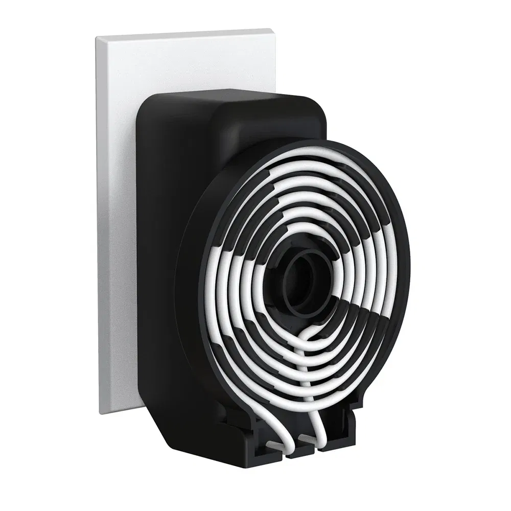Color: black - Wall Mount Bracket for Echo Dot 4th Gen / Echo Dot 5th Generation with Cable Storage, PC Material Hard Case Matte Speaker Stand