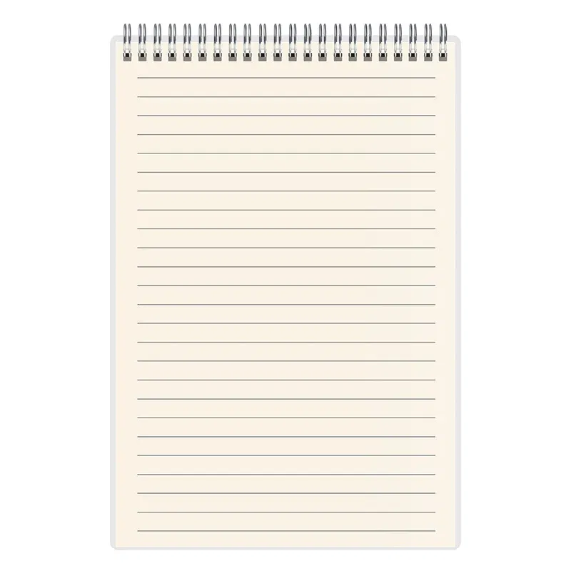 Color: Clear, Size: A4 - A4 A5 B5 Spiral book coil Notebook To-Do Lined DOT Blank Grid Paper Journal Diary Sketchbook For School Supplies Stationery