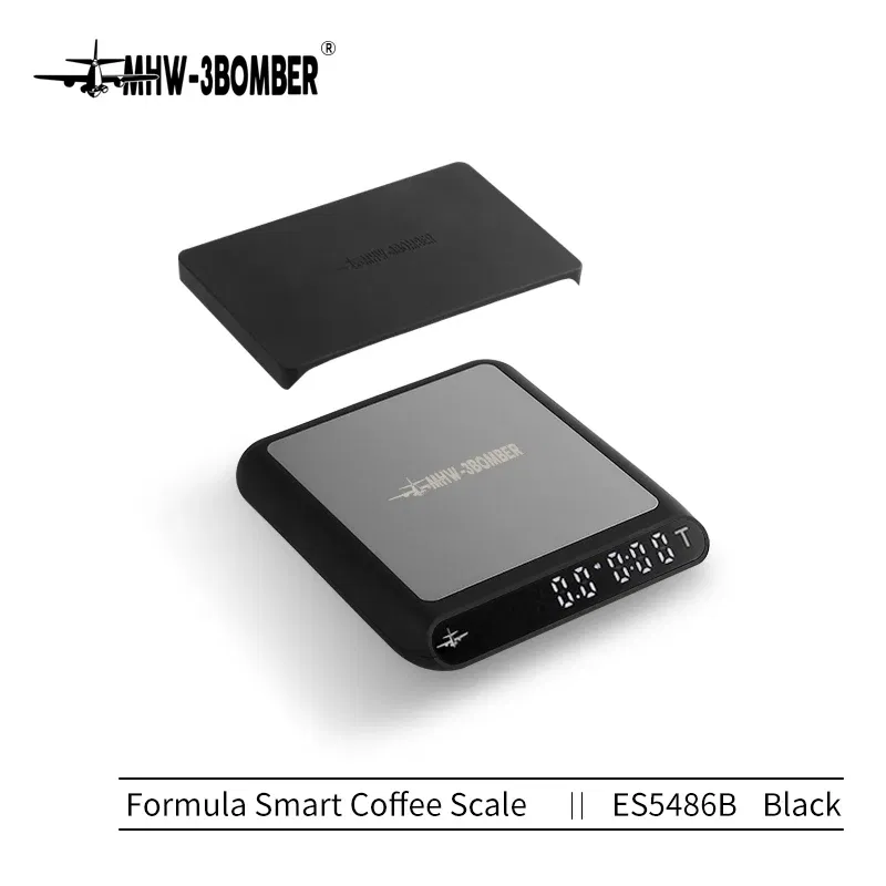 Color: LIGHT BLUE, Ships From: CHINA, Load Bearing: 3Kg - MHW-3BOMBER Smart Drip Espresso Coffee Scale with Auto Timer USB Charging Kitchen Electronic Scale Cafe Home Barista Accessories