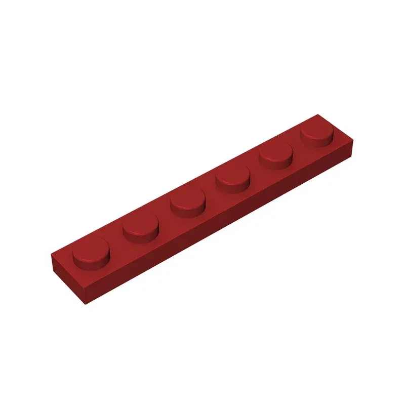 Color: green - Gobricks GDS-505 Plate 1 x 6 compatible with lego 3666 pieces of children's DIY building block Particles Plate DIY
