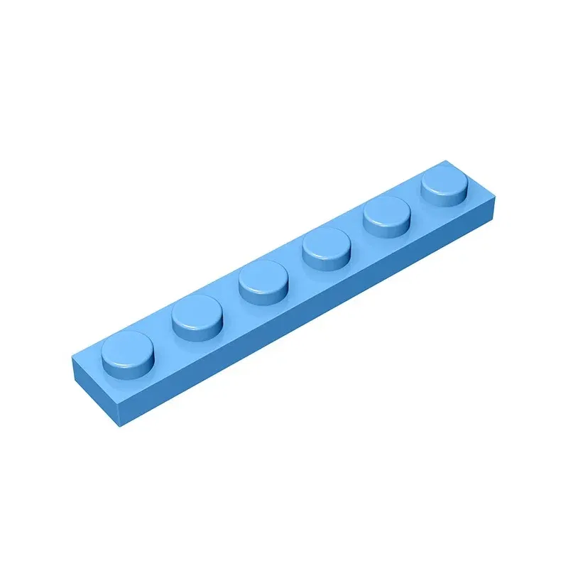Color: green - Gobricks GDS-505 Plate 1 x 6 compatible with lego 3666 pieces of children's DIY building block Particles Plate DIY