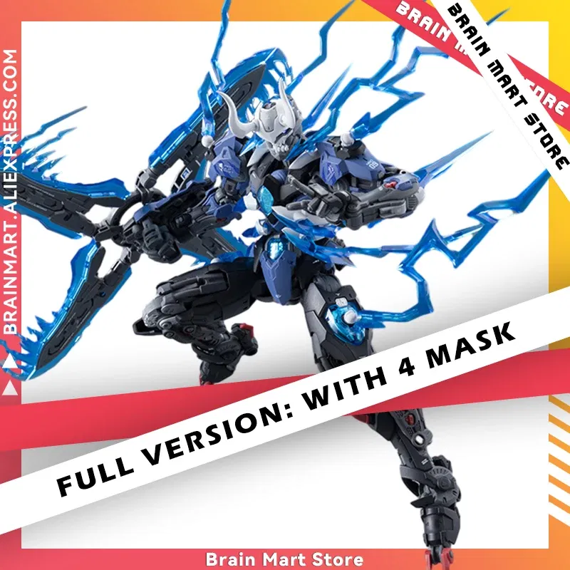 Color: WHITE, Size: >40cm - HEMOXIAN LONE SHADOW 1/100 MG NBD-009 OVER ZERO NONZERO STUDIO Model Kit Assembled Mecha Assembling Toys Gift