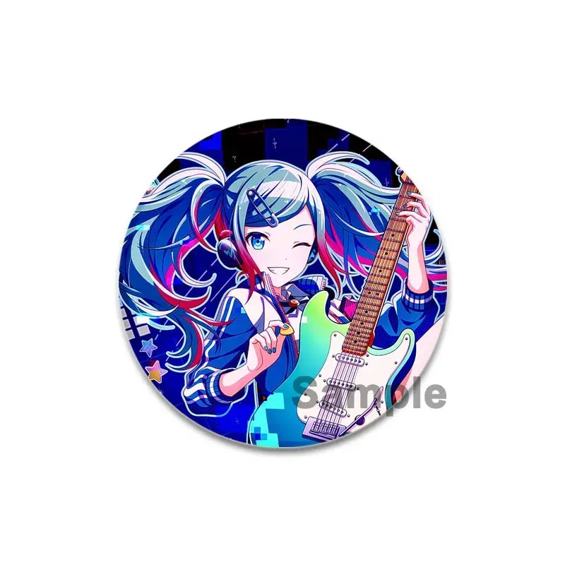 Color: Jasmine, Size: S - 58/44/32mm Miku Anime Round Pins Cartoon Badges Cosplay Handmade Tinplate Brooch on Backpack Clothes Chest Ornament Gifts