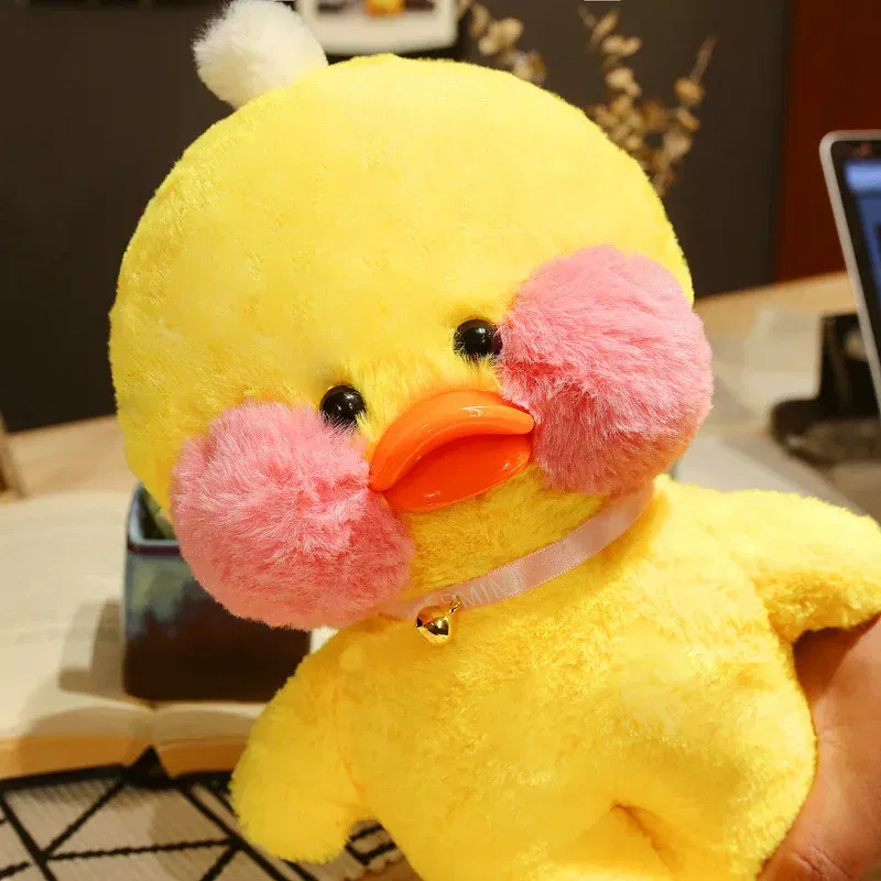 Color: GRAY, Height: 11cm-30cm - 30cm Kawaii Lalafanfan Duck Plush Toy Cartoon Lalafanfan Duck Doll Soft Stuffed Animal Plushie Birthday Gifts For Girl Children