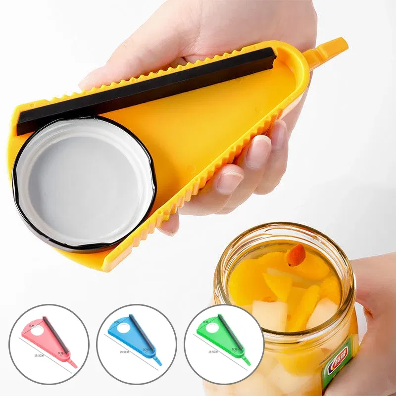 Color: green - Can Opener 5 In 1 Multi Function Jar Opener Twist Off Lid Quick Opening Cooking Everyday Use Bottle Opener Kitchen Accessories
