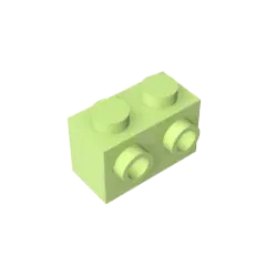 Color: LIGHT GRAY - MOC PARTS DIY GDS-634 BRICK 1X2 W. 2 KNOBS compatible with lego 11211 children's toys Assembles Building Blocks Technical
