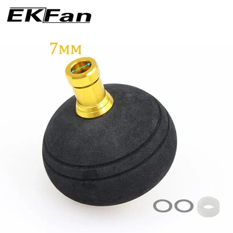 Color: WHITE - EKfan 40/50MM EVA Knobs Fishing Reel Handle For SHI&DAI Spining Baitcast 1000-5000