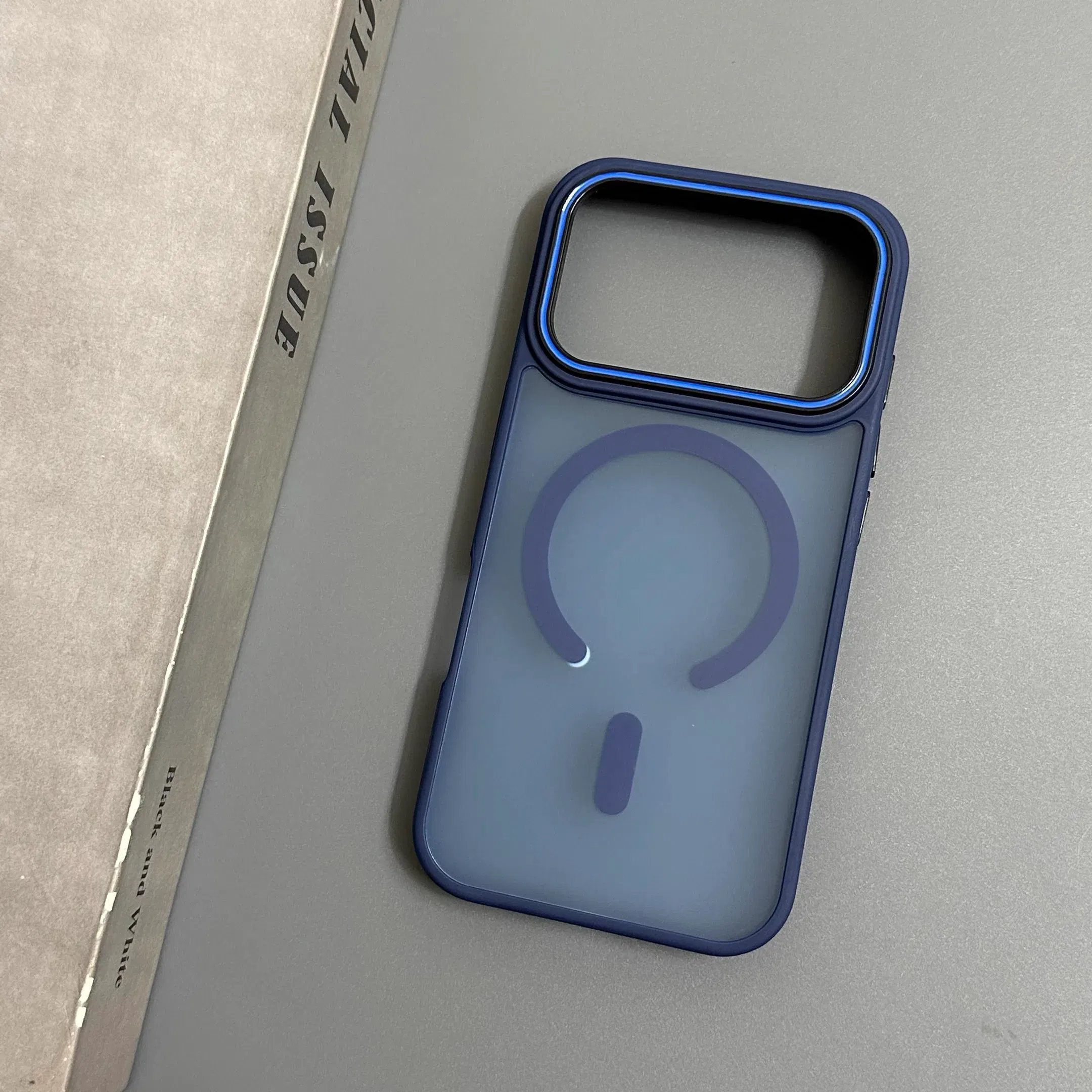 Color: Blue, Compatibility by Model: iPhone 13 Pro Max - Wireless Charging Matte Magnetic Case for iPhone 17 16 ProMax 15 14 Plus 13 12 11 17 Air Anti Fall Bumper Translucent TPU Cover