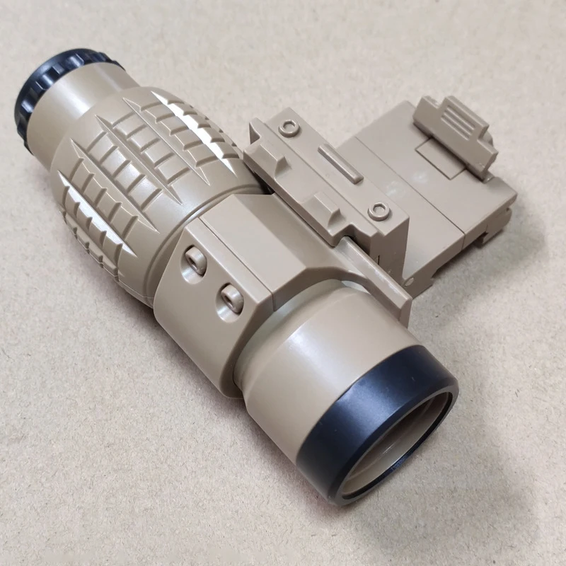 Sight 3X Magnifier Scope Compact Sights With Flip Up Cover Fit For 20Mm Rail Mount Toys Telescope