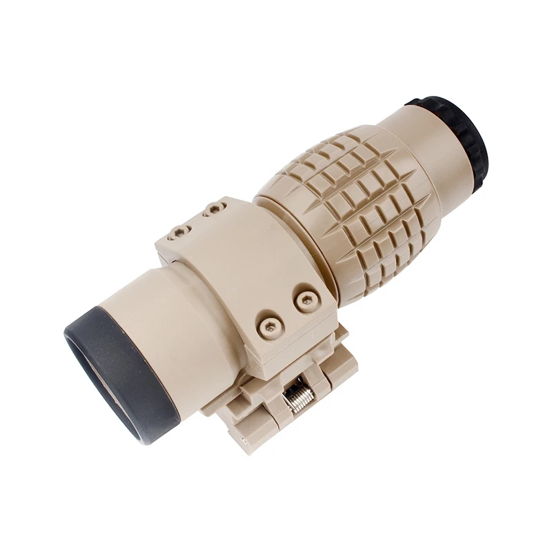 Sight 3X Magnifier Scope Compact Sights With Flip Up Cover Fit For 20Mm Rail Mount Toys Telescope