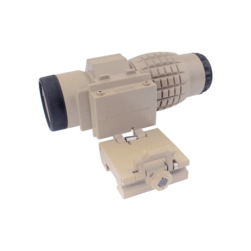 Sight 3X Magnifier Scope Compact Sights With Flip Up Cover Fit For 20Mm Rail Mount Toys Telescope