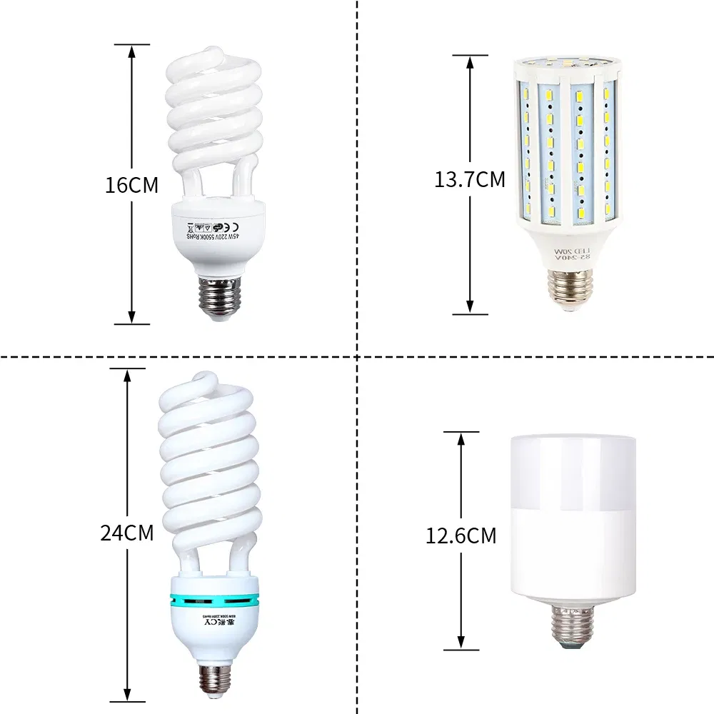 Color: grey, Ships From: CHINA - Photography 50x70CM Softbox Lighting Kits Professional Light System With E27 Photographic Bulbs Photo Studio Equipment