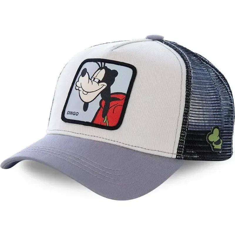 Color: ROYAL BLUE, Size: Adjustable - Hot Sale Unisex Anime Cartoon Cap Disney Embroidery Baseball Cap Men Women Trucker Hat